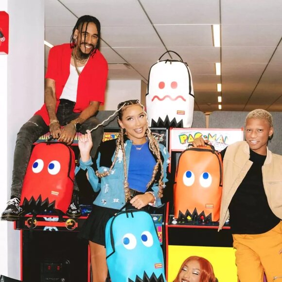 Sprayground BLUE PAC-MAN Ghost Backpack (Mystery Bag Collection) New In packagin - Picture 2 of 6